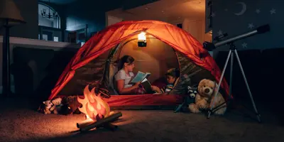 Indoor camping