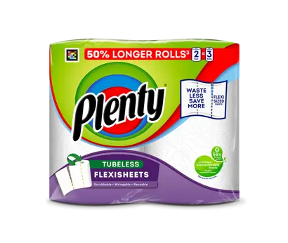 Plenty Flexisheets Tubeless kitchen roll: Choose what you use