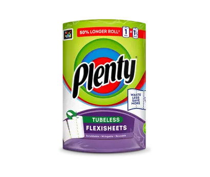 Plenty Flexisheets Tubeless kitchen roll: Choose what you use